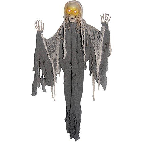 WM Light Up Animated Reaper Skeleton Halloween Decorations - Flashing ...