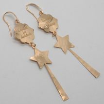 925 STERLING ROSE SILVER "LE FAVOLE" EARRINGS, STAR, MAGIC WAND, MAKE A WISH image 4