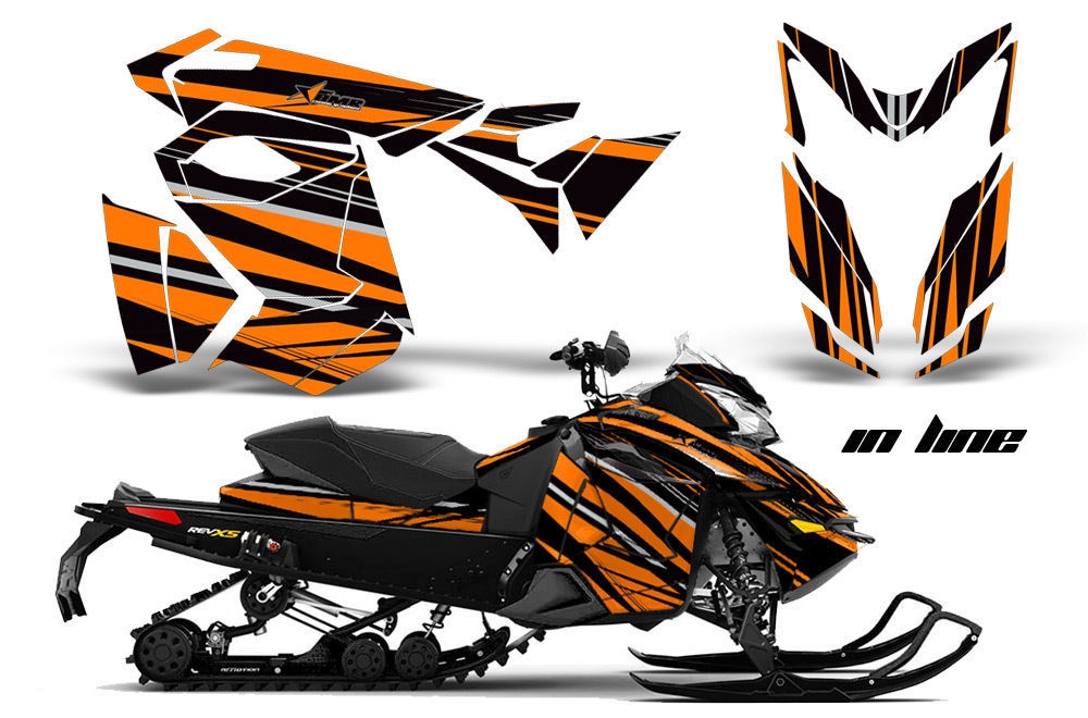 Snowmobile Graphics Kit Decal Sticker Wrap For Ski Doo Rev XS 1314