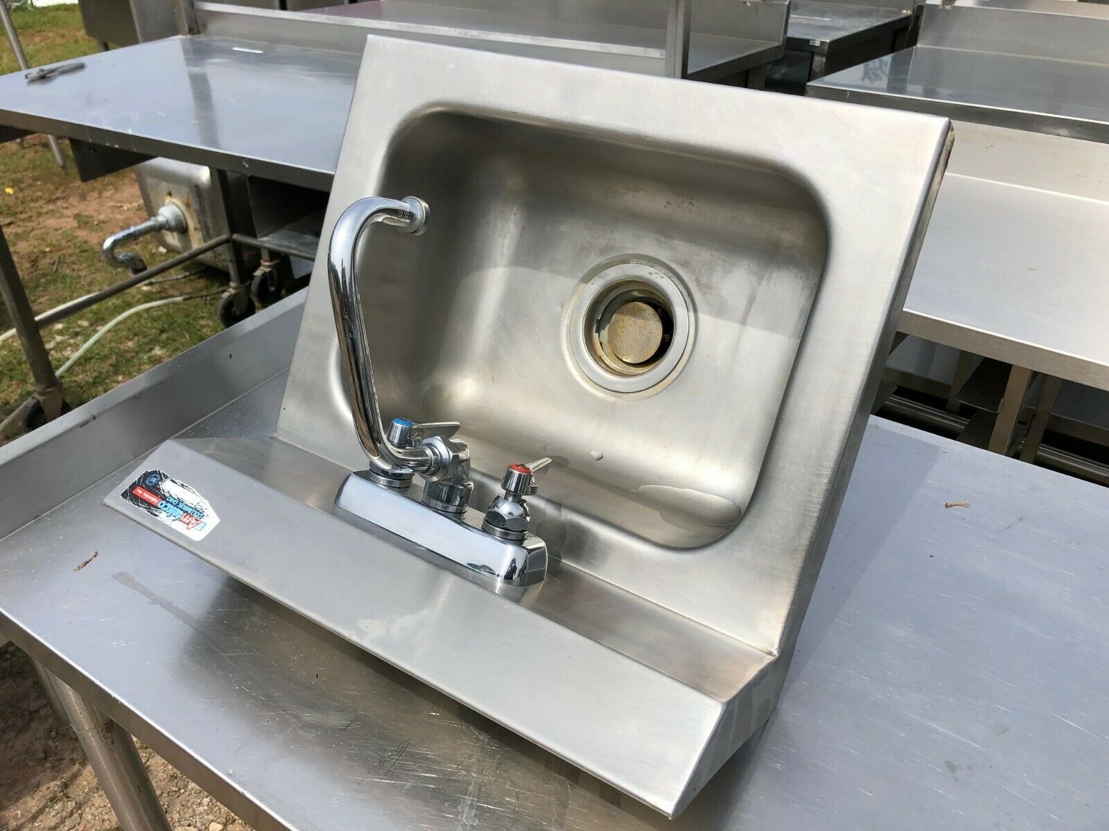 Amtekco 18x16 Stainless Steel Heavy Duty Kitchen Sanitize Wash Hand
