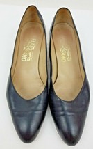 Salvatore Ferragamo Black Classic Pumps Women&#39;s Slip On Shoes 9.5 AAA Na... - $32.98