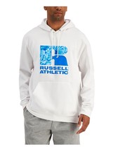 Russell Athletic Men's Santiago Logo-Print Hoodie in White-XL - $25.99