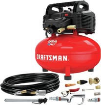 CRAFTSMAN Air Compressor, 6 Gallon, Pancake, Oil-Free with 13 Piece, CMEC6150K - $238.97