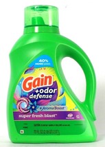 1 Bottle Gain 70 Oz Odor Defense Aroma Boost Super Fresh Blast 45 Lds Detergent