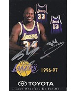 AUTOGRAPHED Shaquille O&#39;Neal 1996-1997 Los Angeles Lakers Basketball Vin... - $112.46