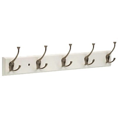 BRAINERD/LIBERTY HDW TVLDFT5-WSN-U 26.51 WHT/NI Rail/Hooks White/satin ...