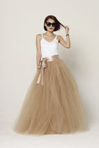 Blue Full Long Tulle Skirt Women Maxi Tulle Skirt Long Prom Skirts Plus Size image 6