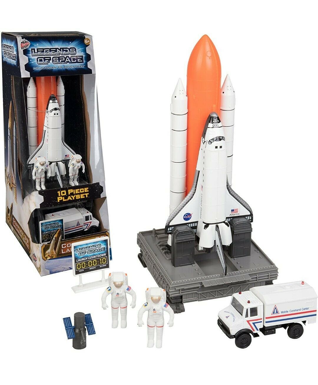 Legends of Space Complex 39 Launch Site Space Shuttle Rocket Model Toy ...