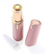 Facial Hair Remover Pink Sleek Portable For Purse AA Battery LED Light Woman image 2