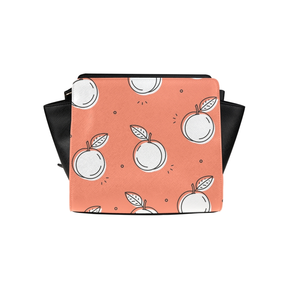 Peach Fruits Little Sweet Satchel Bag Crossbody Bags Travel Tote Bags ...