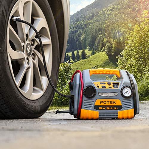 Portable Car Jump Starter Engine Battery Charger Electric Car Tire