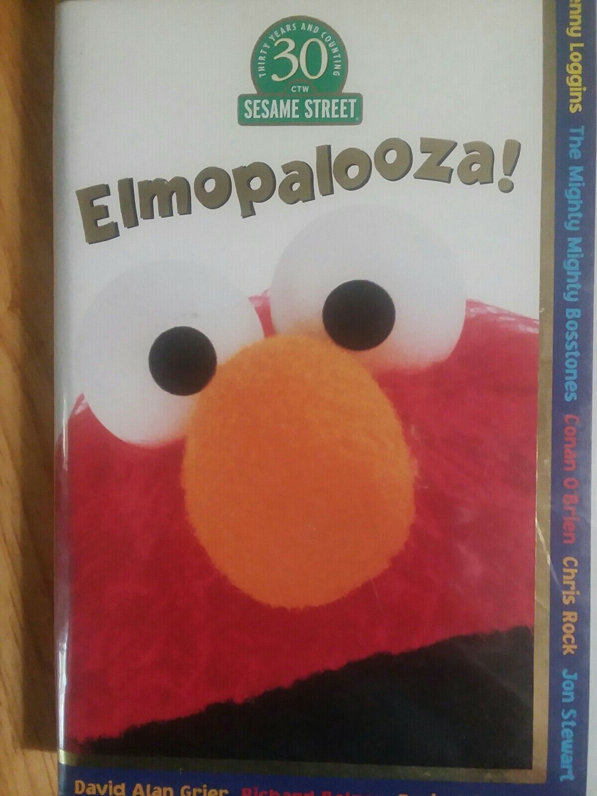 VHS Tape Sesame Street Elmopalooza Elmo VHS Clamshell 30 Yrs CTW 1998 ...