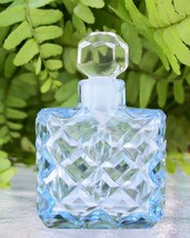 Vintage Czech Perfume/Scent Bottle~BLUE~Dauber Intact~Rare~Miniature~Col... - $197.99