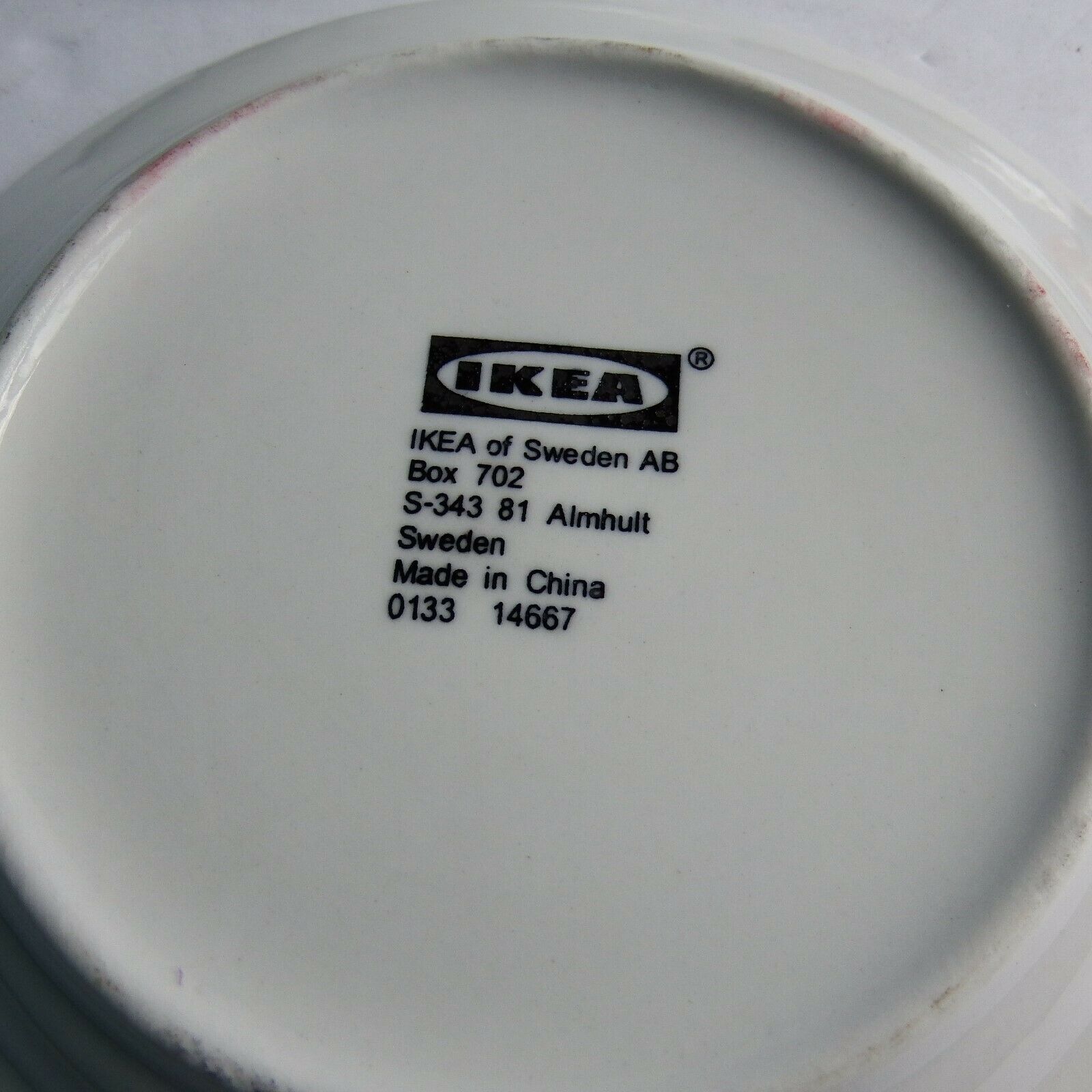 Ikea Set Of 4 Blue White Stripe Bread And Butter Side Plates Almhult S