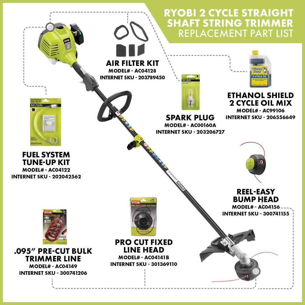 RYOBI 25cc 2Cycle Attachment Capable Full Crank Straight Gas Shaft
