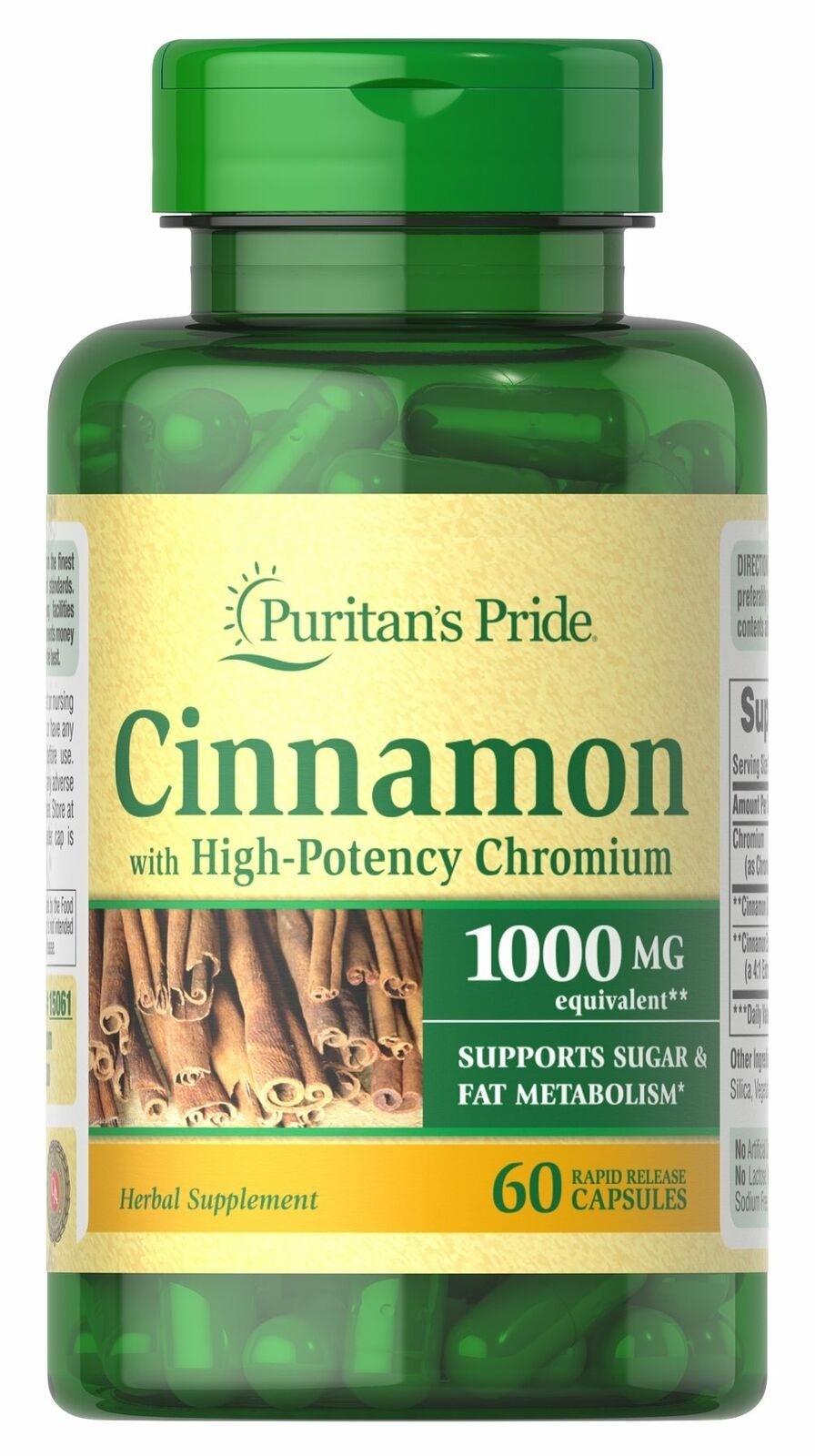 Puritan's Pride Cinnamon Complex with High Potency Chromium 60