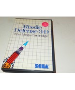 SEGA GAME - MISSILE DEFENSE 3-D  - MEGA CARTRIDGE - BOXED - TESTED OK --... - $16.45