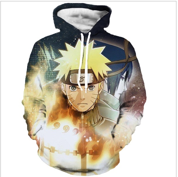 Classic Anime Naruto Hooded Sweatshirts Men Women Long Sleeve Outerwear Naruto a