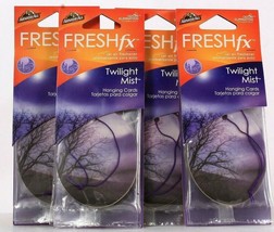 4 Packs Armor All Fresh Fx Twilight Mist 3 Ct Hanging Cards Air Freshener 