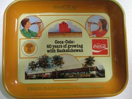 Coca-Cola Tray 1981 Regina Bottling Saskatchewan Standard 60th Anniversary - $21.29