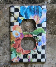❤️Switch Plate Outlet made w/Mackenzie Childs Courtly Flower Market Paper❤️ - $11.72