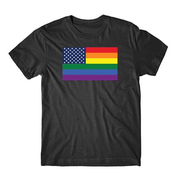 LGBT Gay Pride Rainbow American Flag T-Shirt - T-Shirts, Tank Tops