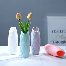 Origami Geometric Vase Home Office Decoration Imitation Ceramic Plastic ... - $8.68