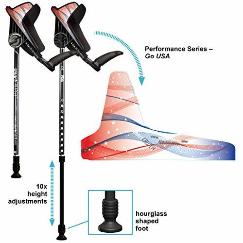 smartCRUTCH Performance Series Forearm Crutch with Premium Spring