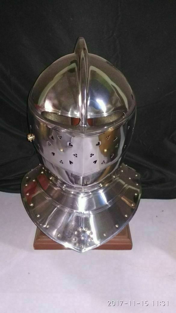 Details about   Medieval Combat Close Helmet Bettlefield or Halloween Costume Cosplay 20ga 