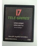 Atari 2600 17 Tele-Games Space Combat &amp; Shuttle Game Tested - $1.99