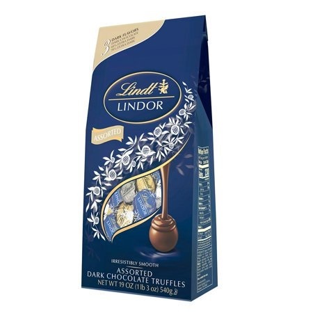Lindt Lindor Assorted Premium Dark Chocolate Truffles - 19 oz. Pack