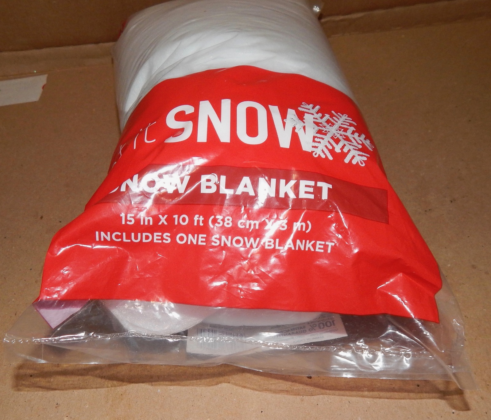 Christmas Snow Blanket 15" x 10 ft Let It Snow Tree Skirt Decoration