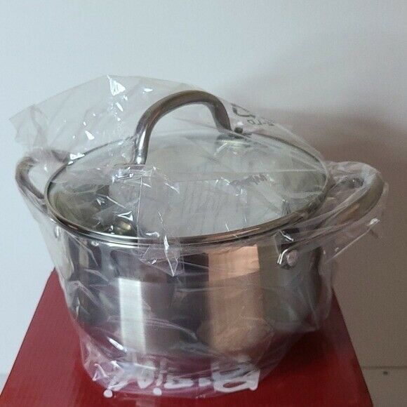 Parini Stainless Steel 4 Qt Dutch oven with lid Signature Series