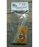 5 Package Luggage Tags With Zip Ties Carry On, Woman With Sunglasses Rel... - $7.36
