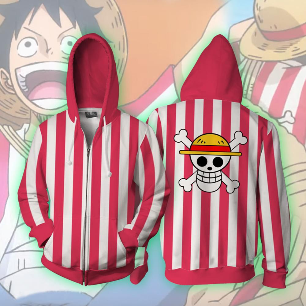 One Piece Stampede Straw Hat Luffy Zipper Hoodie Sweatshirt - Hoodies ...