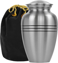 Grace and Mercy Pewter Large Urn for Human Ashes - A Beautiful - $87.41