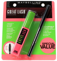 Maybelline New York 501 Very Black Great Lash Mascara Plus Unstoppable Liner