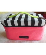 Victoria&#39;s Secret Lingerie Travel Bag Limited Edition Pink With Black/Wh... - $40.00