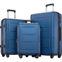 Luggage Sets 3-Pieces 20In. 24In. 28In. Hardside Suitcase Expanable Spinner Whee image 1