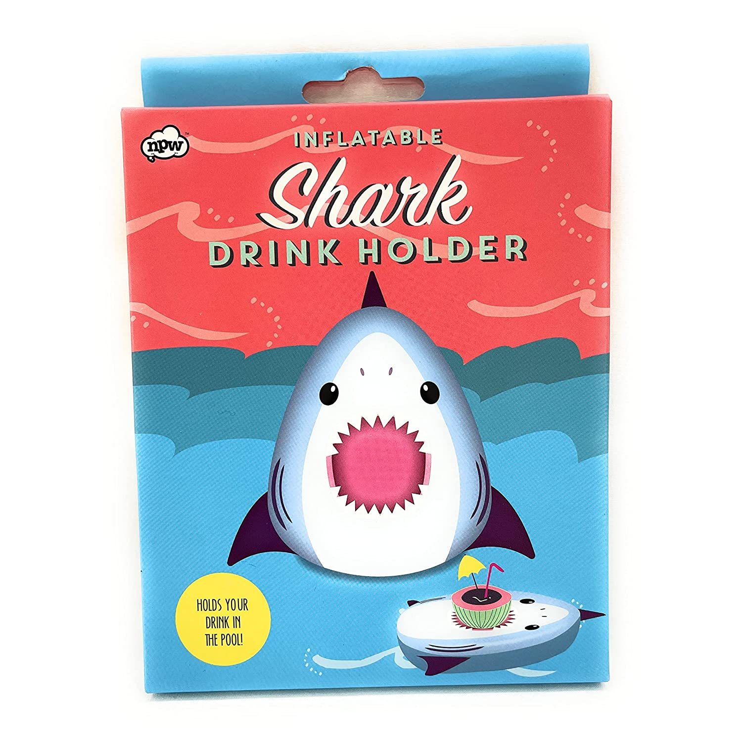 Inflatable Shark Pool Drink Holder