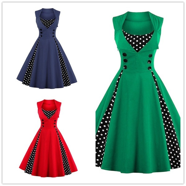 Colorful Fashion Women Sleeveless Dress Expansion Skirt Colorful Formal Dress