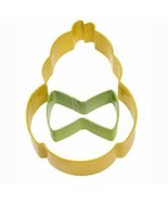 Chick with Mini Bow Tie 2 Pc Metal Cookie Cutter Set Wilton - $4.45