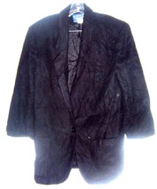 Sz L -  Best American Clothing Co. Black Wool Blend One Button Blazer Ja... - £31.69 GBP