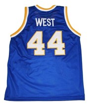 Jerry West #44 College Basketball Custom Jersey Sewn Blue Any Size image 5