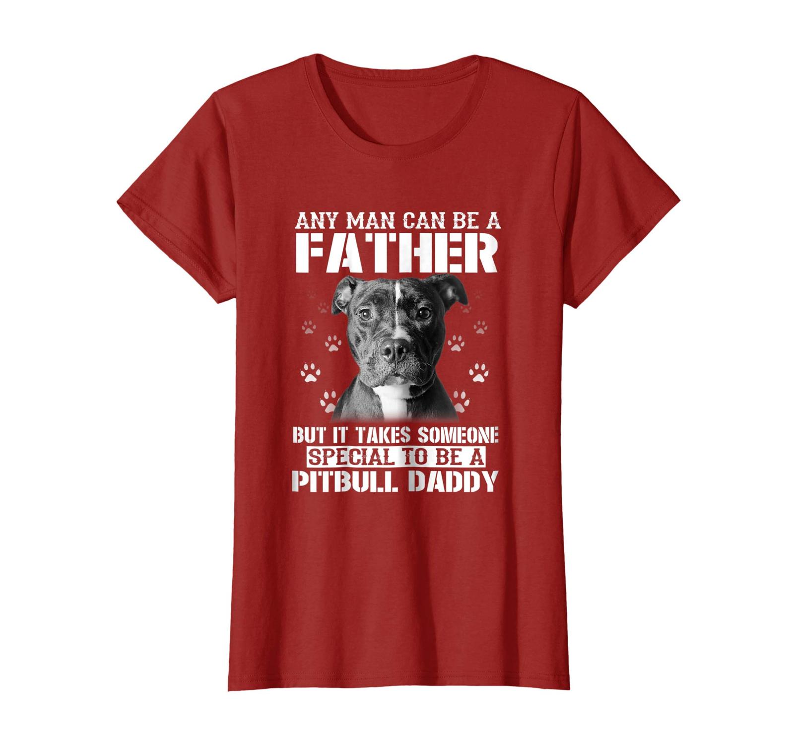 Dog Fashion - Funny bulldog t-Shirts for Pitbull Daddy with strong dog tee Wowen