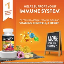 Airborne 750mg Vitamin C Gummies For Adults, Immune Support Supplement with Powe image 4