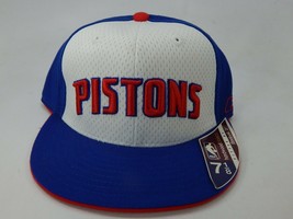 Detroit Pistons Reebok Hardwood Classics Size 7 1/8 Crown Fitted NBA Cap Hat - $11.57