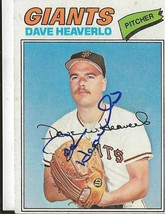 Dave Heaverlo 1977 Topps Autograph #97 Giants