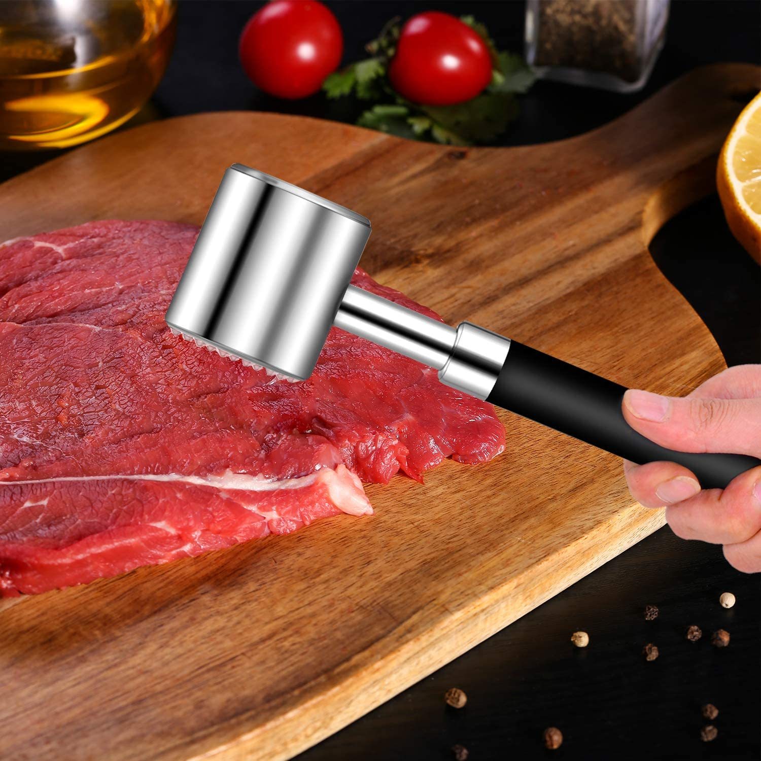 Meat Tenderizer Hammer,Mallet Tool,Pounder for Tenderizing Steak,Beef & Poultry