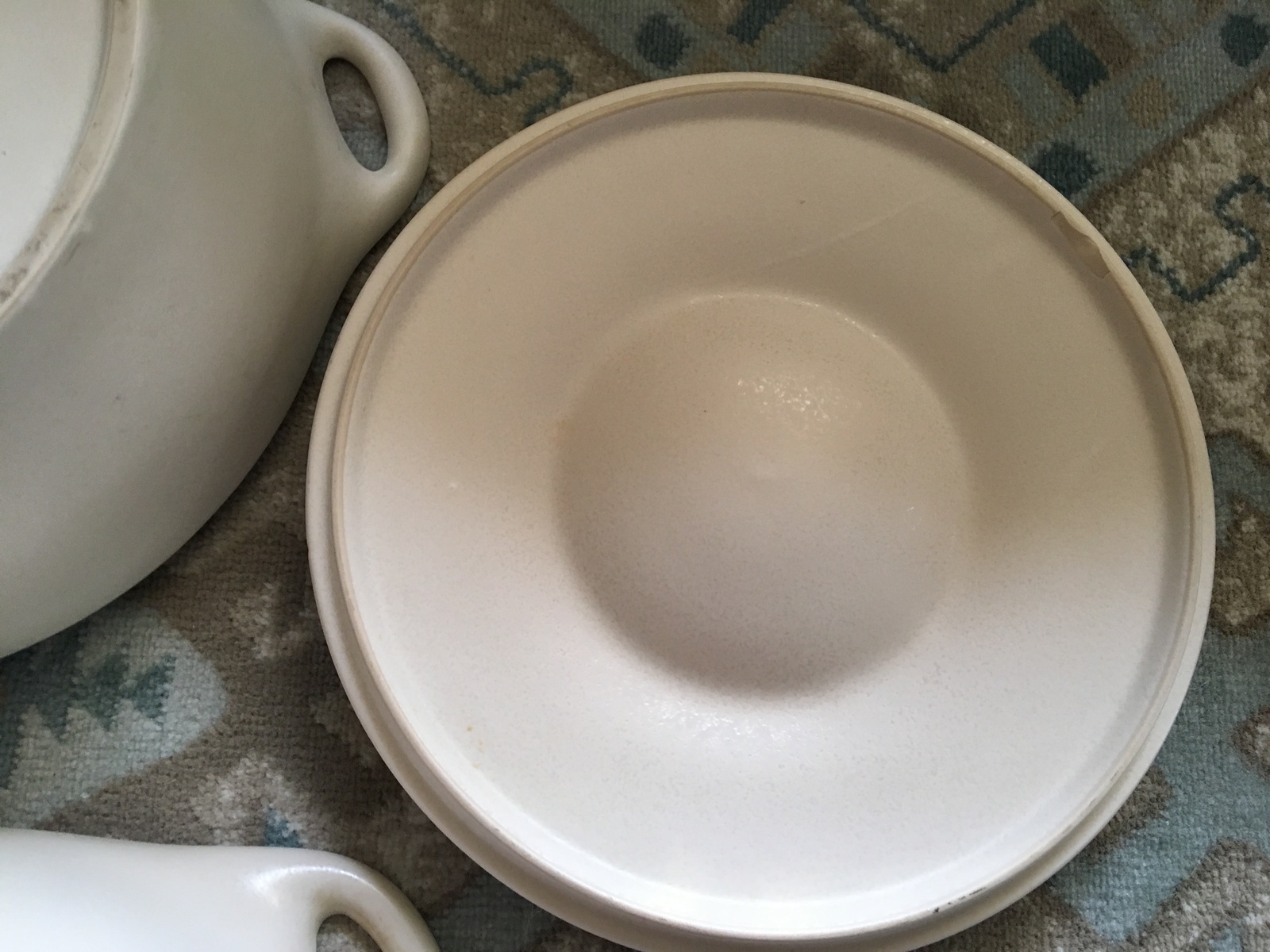 Vintage 2000 Corning Ware CREATIONS KHAKI Stoneware Crock Pot & Roaster (set/2) Other Bakeware